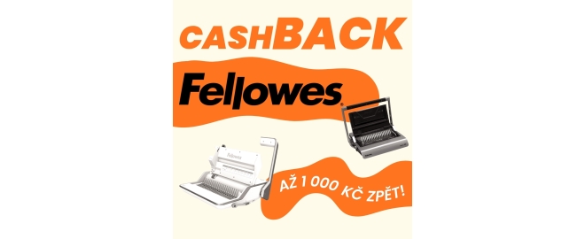 Fellowes cashback - až 1 000 Kč zpět!