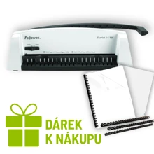 Vazač Fellowes STARLET2+ DÁREK: startovací balení spotřebního materiálu pro 100 vazeb